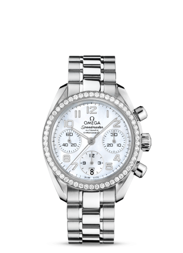 Omega Speedmaster Date 38 Stainless Steel / Diamond / MOP / Bracelet